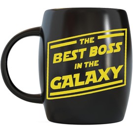 MUG A DAY Best Boss In Galaxy 16oz – Perfect Office Gag Gift for Boss Men & Women – Ideal for Entrepreneur, Coworkers, and Friends – Funny Boss Lady & Gentleman Appreciation Present