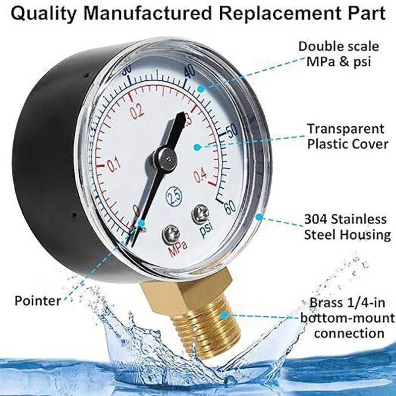 For Hayward Swimming Pool Filter 1/4" Side Mount ECX270861 Pressure