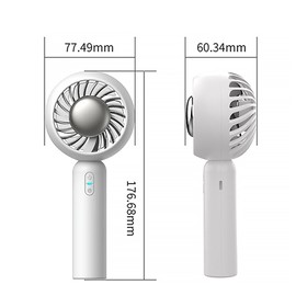 SpaLoo Air Conditioner Fan, Mini Air Conditioner Cooling Fan, Handheld Cooling Fan with Active Cooling Technology, Portable Mini Handheld Fan, 3 Speed, Rechargeable, Keep Cool Anywhere, Anywhere
