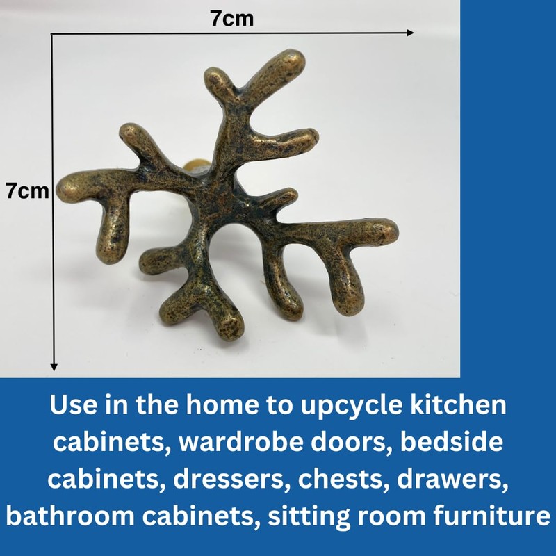 Antique Bronze Sea-Life Marine Nautical Drawer Knobs, Bathroom, Cupboards, Dresser