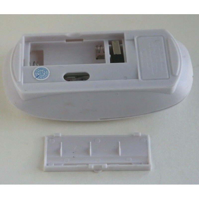 Unbranded/Generic Computer Mouse Wireless Scroll Wheel White, Red LED USB