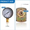 1"x 11"Well Pressure Tank Tee Kit with 30/50psi Pressure Switch,Brass