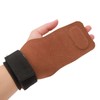 1 Pair Weight Lifting Grip Straps Double Cowskin Deadlifts Pull