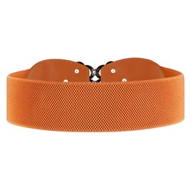 Syuer Women Stretchy Vintage Belt for Dresses Elastic Wide Waist Belt (XXL-XXXL (35”-43”), Brown)