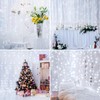 suddus White Curtain Lights for Bedroom Wall, 200 Led Twinkle