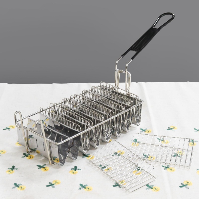 SOTECH Tortilla Fry Basket Taco Fryer Basket for Kitchen Fried