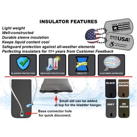 Hydration Tube Covers Bladder Insulators are Compatible with Hydrapak Water Bladder Reservoir