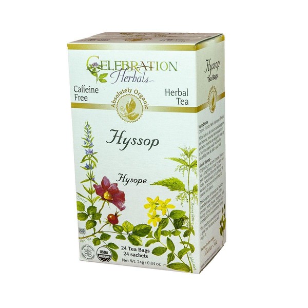 Celebration Herbals Organic Hyssop Herb Tea 24 bags