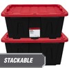 MioeDi MioeDi 27 Gallon Stackable Snap Lid Plastic Storage Bin