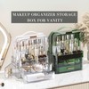 LINFIDITE Cosmetics Storage Box Transparent Lid Large Makeup Organizer Box