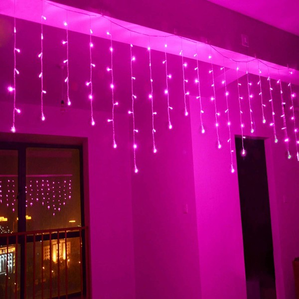 Novadeal 4M/11ft 96 LED Linkable Fairy Curtain String Light with