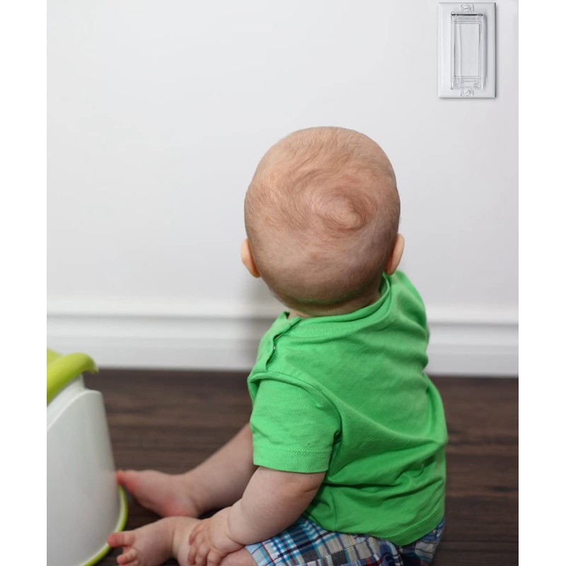 Light Switch Guard, ILIVABLE Child Proof Rocker Switch Plate Cover