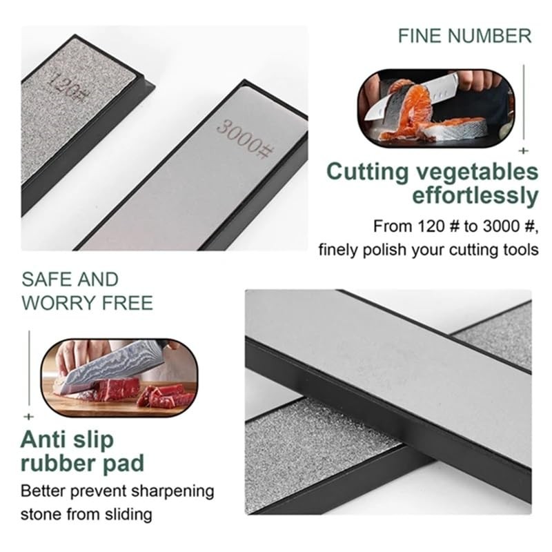 LinaLife 6Pcs Diamond Sharpening Stones for Knife Sharpener Fixed-angle kit