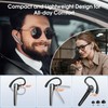 Bluetooth Headset V5.3, Handsfree Bluetooth Earpiece with Dual ENC Mic,Single