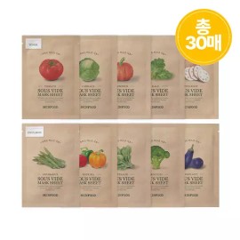 Skin Food [스킨푸드][25+5매]수비드 마스크팩10종 (2개/교차선택) [파프리카 25매] [Skinfood][25+5 sheets] Sous Vide Mask Pack 10 Types (2 pcs/Cross Selection) [Paprika 25 sheets]