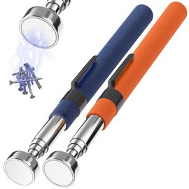 2Stück Stabmagnet Extra Stark 8LB Orange und Blau Teleskop Magnetstab Ausziehbar 72cm Magnetheber Edelstahl Magnet Werkzeug Telescopic Magnetic Pick Up Tool für Reparaturen Montagen Täglichen Gebrauch