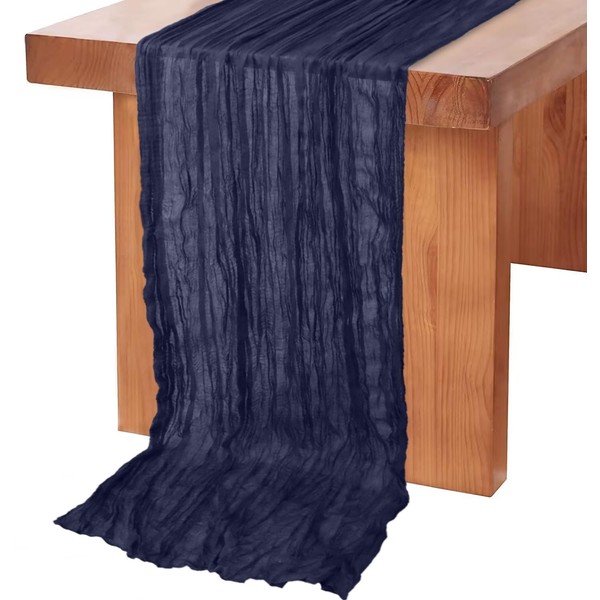 Cheesecloth Fabric Navy Blue Gauze Table Runner 10FT Wedding Cheese