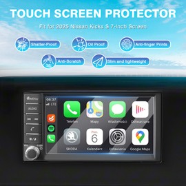 Karltys [Upgrade] 2025 Nissan Kicks S 7-Inch Screen Protector [No Glare & Fingerprint] for Touchscreen Tempered Glass Accessories Navigation Protective Film