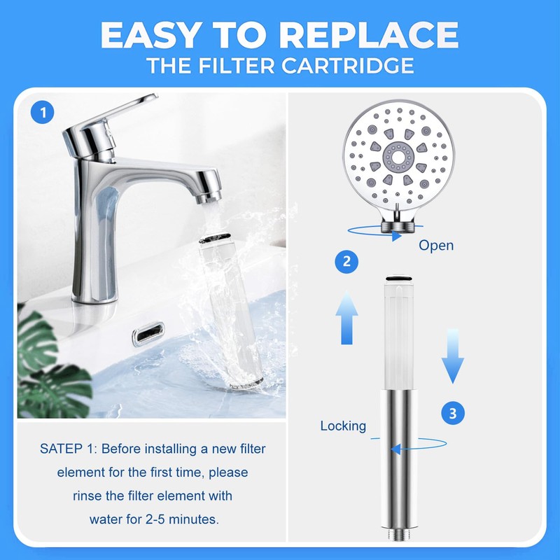 sieloonger Shower Filter Compatible with FEELSO Shower Head Filter System