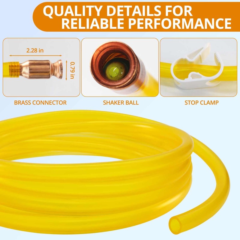 Siphon Hose - Gas Siphon Kit, Portable 10 Ft Self