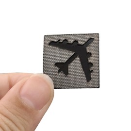 B-52 Stratofortress Strategic Bomber Laser-Cut Patch Compatible with Velcro Patches for Hats and Backpacks, Molle Accessories Tactical Military Patches (Gray/Black)