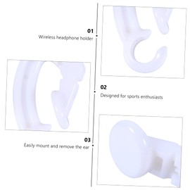 OHPHCALL 6pcs Lost Earphone Clips for Wireless Earbud Hooks for Running Gym and Fitness Activities Easy to Install Design
