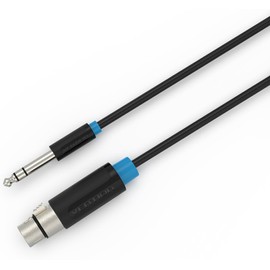 VENTION 6.5mm Male to XLR Female Audio Cable Black (10m)