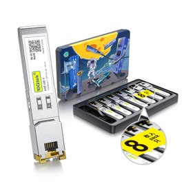 10Gtek SFP to RJ45 1000BASE-T Copper Ethernet Module, Gigabit SFP-T Transceiver for Cisco SFP-GE-T, Meraki, Fortinet, Ubiquiti UniFi UF-RJ45-1G, D-Link, Supermicro, Netgear, TP-Link, Pack of 8