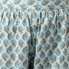 FIORRA Kurta acampanada de algodón puro con pantalón para mujer,