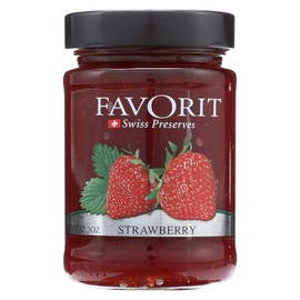 Favorit Preserves - Swiss - Strawberry - 12.3 oz - case of 6 - Imported from Switzerland