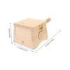 BIUDECO Portable Wooden Moxibustion Box Durable Moxa Stick Holder for