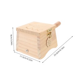 BIUDECO Portable Wooden Moxibustion Box Durable Moxa Stick Holder for Home Travel Skin Friendly Surface Easy to Carry for Body and Abdomen Therapy