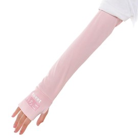 Bailante Bailante Arm Cover, Cooling Sensation, Arm Cover, Set of 2 Arms, Finger Type, UPF 50+, UV Protection, Sun Protection, Sweat Absorbent, Quick Drying, UV Protection, Sports / Driving, Women's, Unisex, Pink