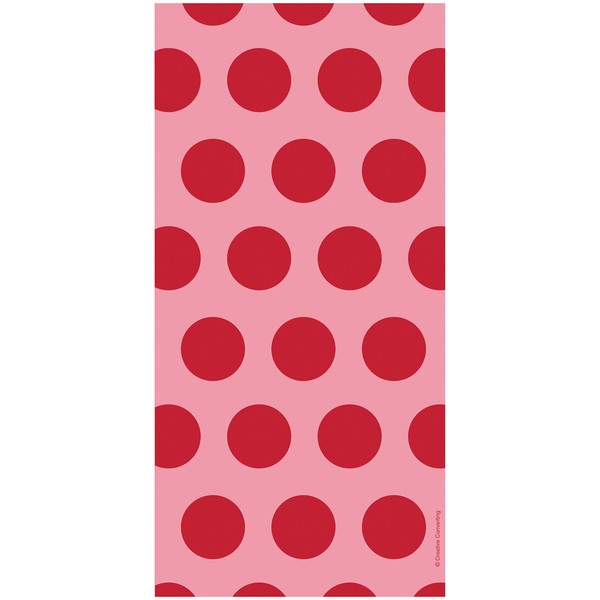 Trendware Classic Red Polka Dot Favor Bags, 60 Count