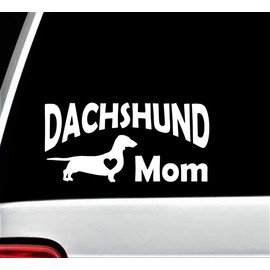 Dachshund Mom Decal Sticker for Car Window | 8 Inch | BG 373
