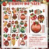 Simgoing 12 Sheets Merry Christmas Window Cling Stickers, Removable Xmas