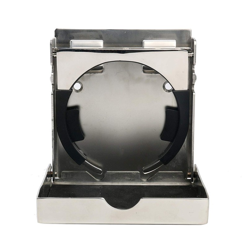 Amarine Made 2-Pack of Stainless Steel Folding Drink Holder Cup