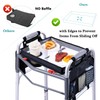 BAGSFY Clear View Walker Tray for Seniors w/Side Pockets –