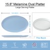 Webbylee ‌16" Melamine Oval Platter - Lightweight Durable Serving Tray