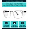 Safety Reading Glasses RX-190 - Round Frame with Anti-Fog Coating