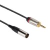 3.5mm Male to Mini XLR 3pin Male Audio Cable Adapter