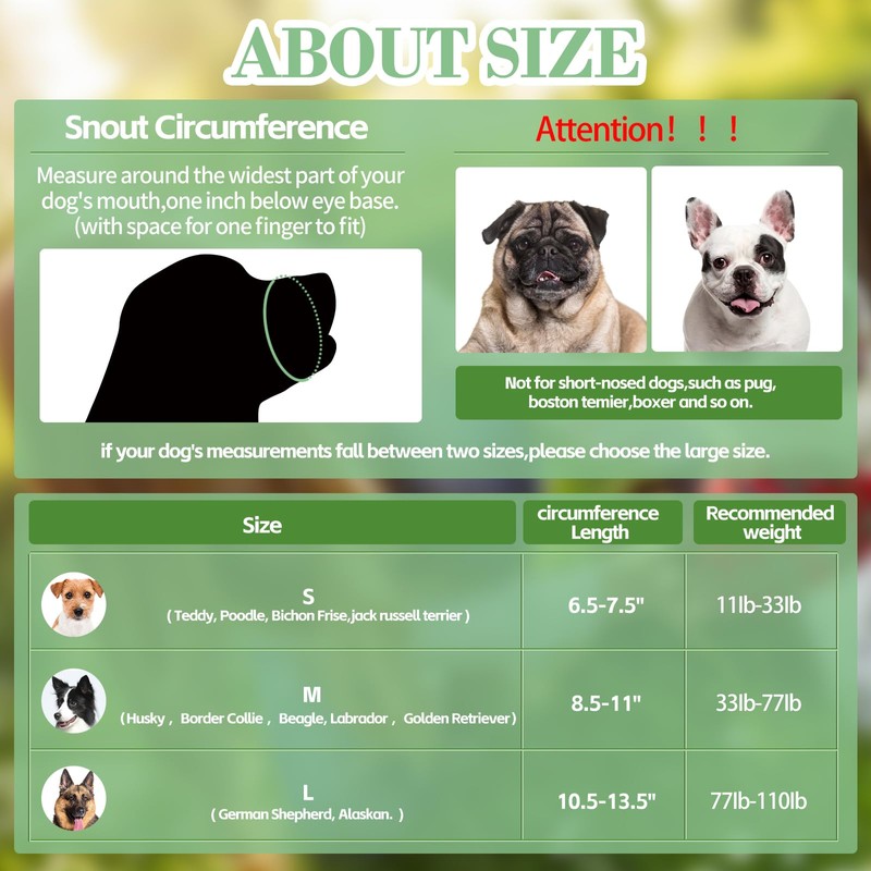 Xipebros Dog Muzzle,Soft Mesh Breathable Muzzle, Air Mesh Dog Muzzle