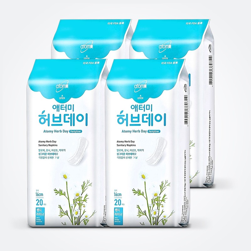 Atomy Herb Day Panty Liner 80 sheets / 애터미 허브데이