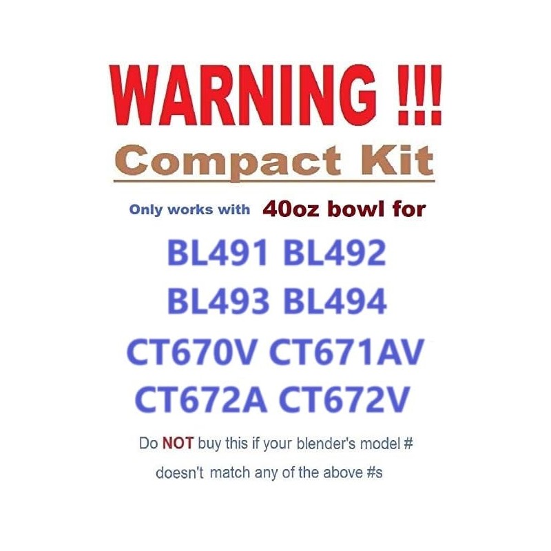 Ninja Blade for 40oz Bowl BL491 BL492 BL493 BL494 CT670V