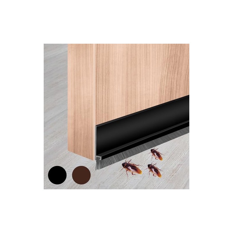 Guardapolvo y Protector para Puerta con cepillo,Tira de Sellado de