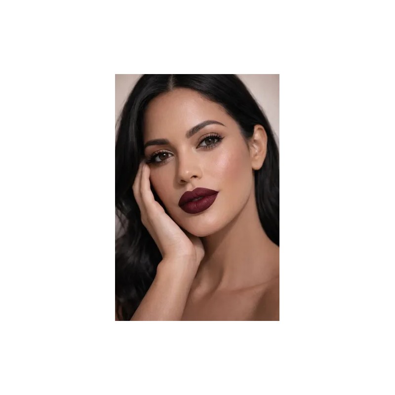 Labial Indeleble Mia Terra Cosmetics Color Rojo Quemado