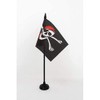 Table Flag Red 15 x 10 cm Pirate Skull Table