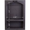 Uni-Green Recessed Shower Niche 17X25 Arch Double Shelf-Shower Cube for