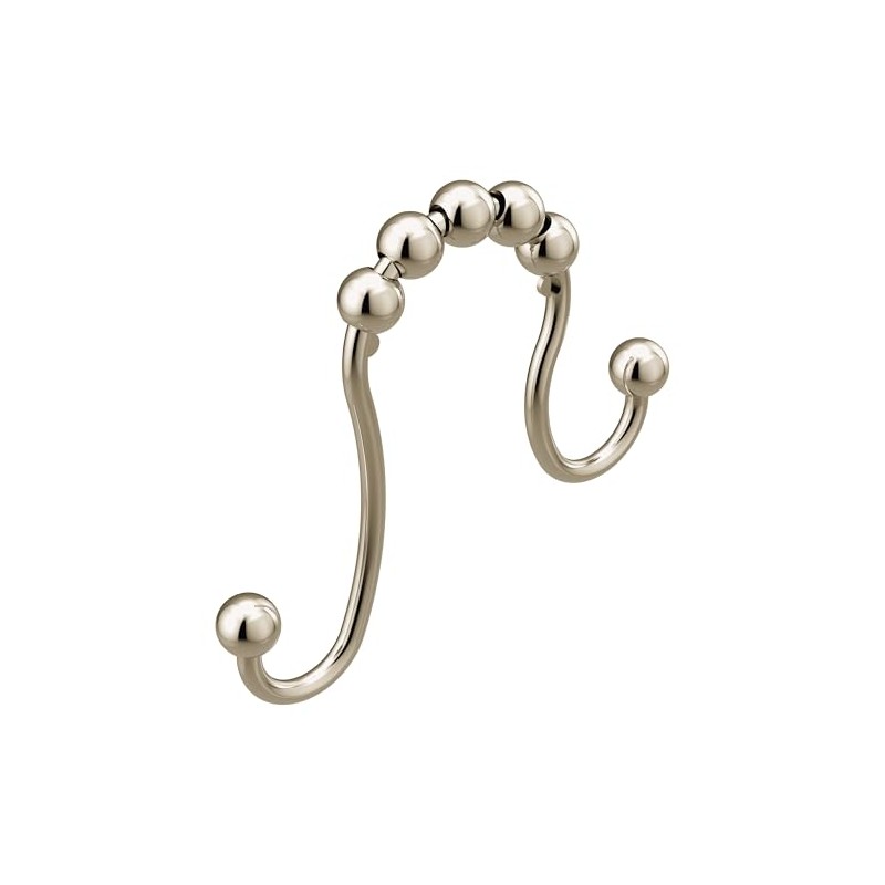 Moen SR2201NL Shower Curtain Ring, Pack of 12, Polished Nickel