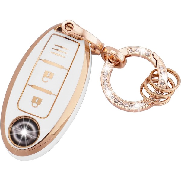 Koaudb Car Key Case Cover Fits Nissan 350Z, Qashqai, Murano,